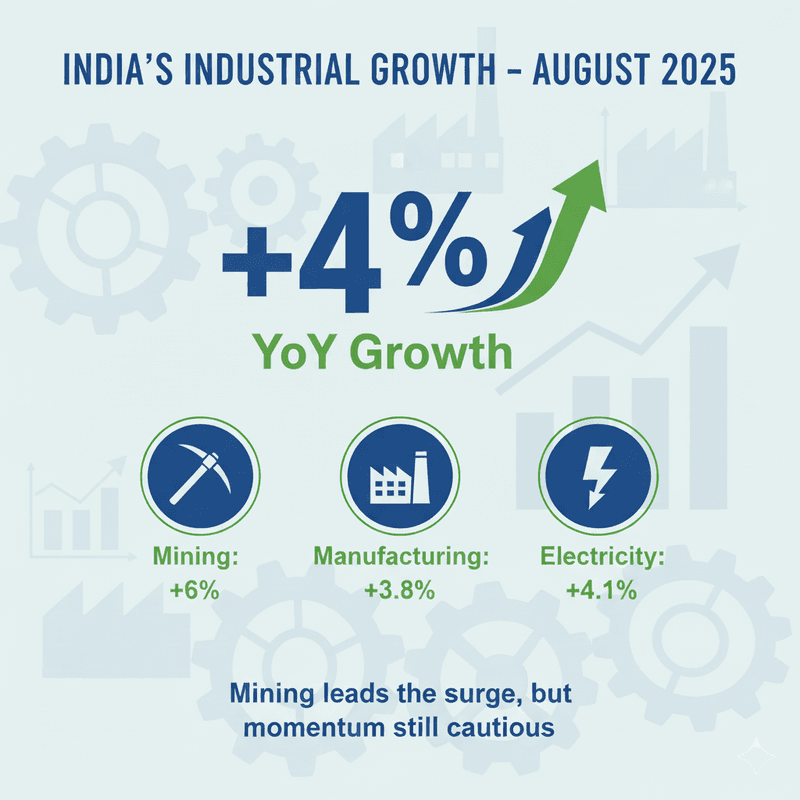 India’s Industrial Production Growth: August 2025 Update